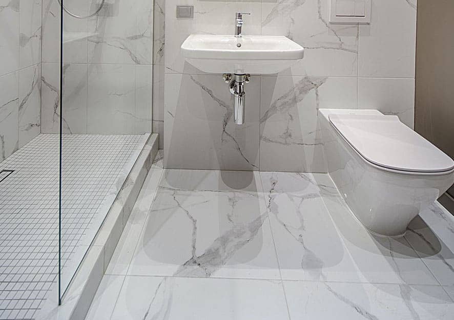 How much weight can porcelain tile take?